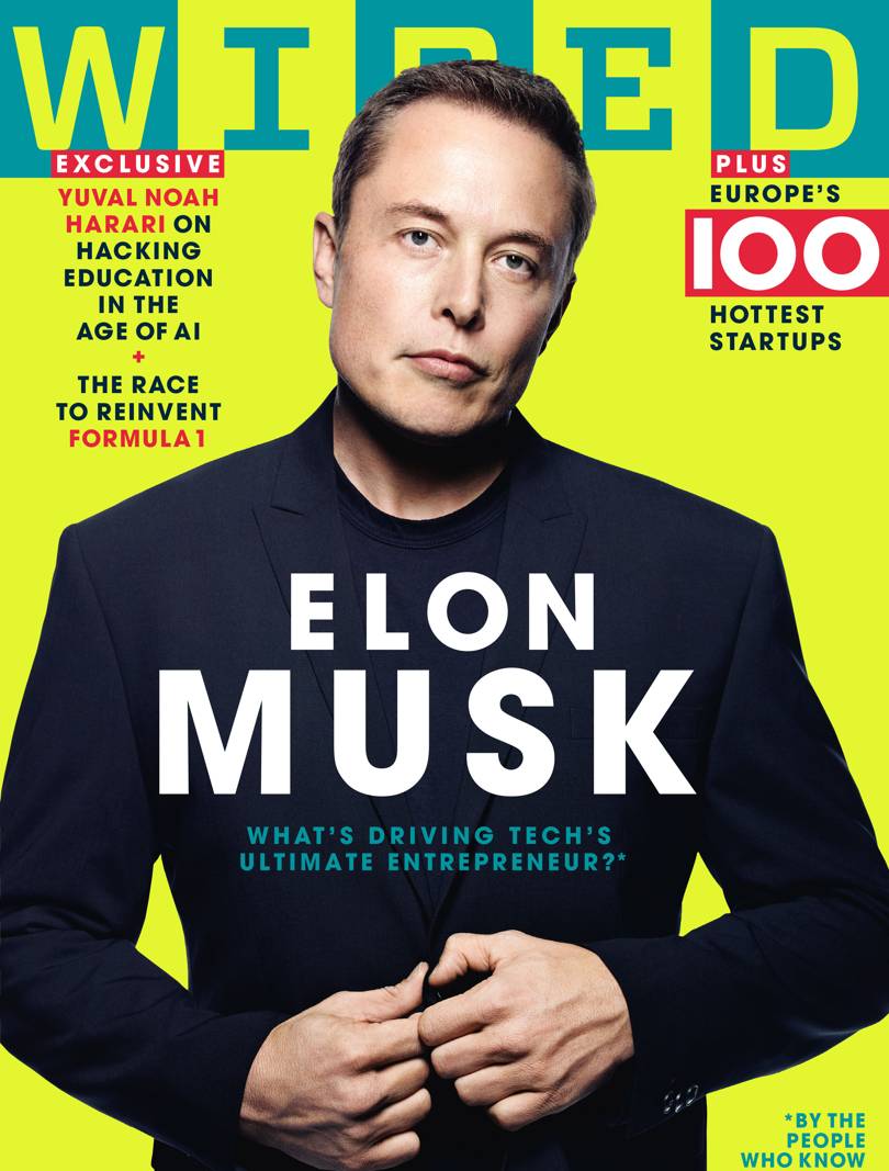 Elon Musk WIRED Magazine Cover