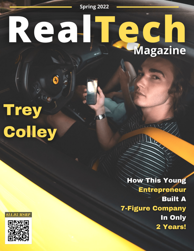 Trey Colley Featured On The Cover Of RealTech Magazine