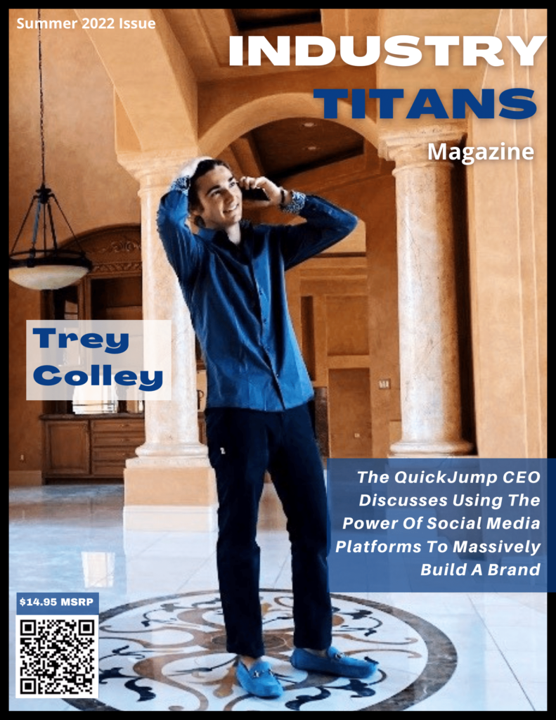 Trey Colley On The Cover Of Industry Titnas Magazine