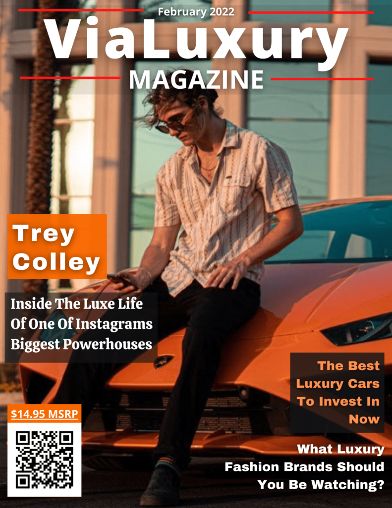 Trey Colley On The Cover Of Via Luxury Magazine