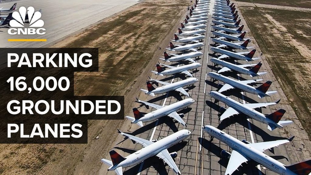 How Airlines Park Thousands Of Planes