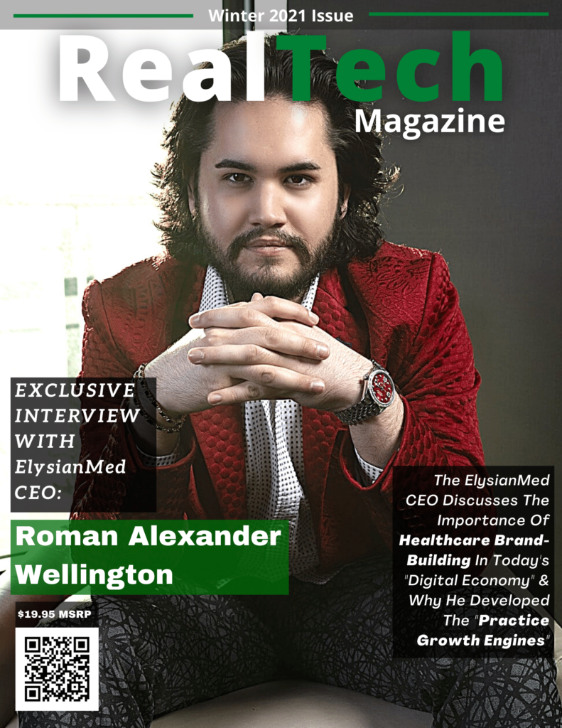 Roman Alexander Wellington On RealTech Magazine Cover