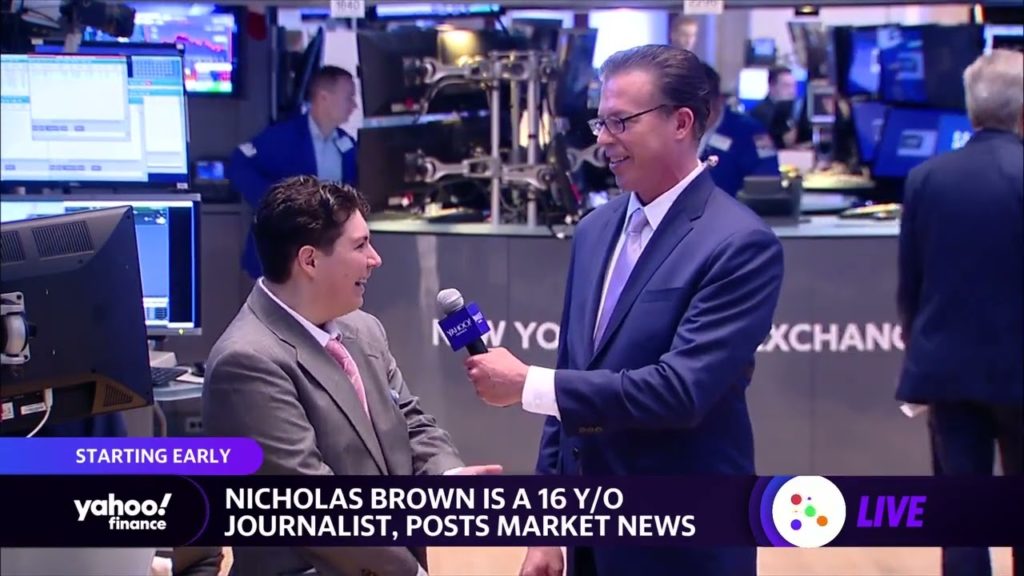 16-year-old journalist explains how he began covering stock market news on Twitter