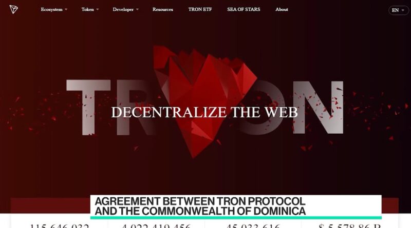 Country of Dominica Adopts Tron Blockchain Protocol