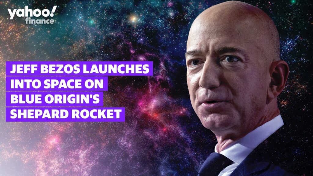 Jeff Bezos launches into space on Blue Origin’s New Shepard, liftoff at 9am ET