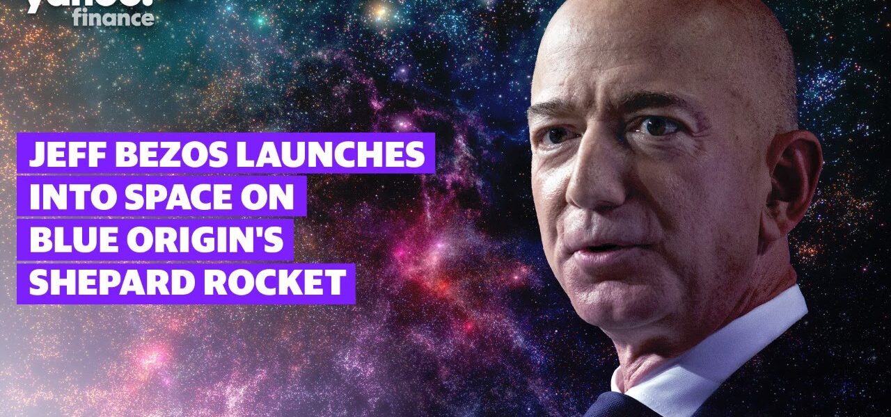 Jeff Bezos launches into space on Blue Origin’s New Shepard, liftoff at 9am ET