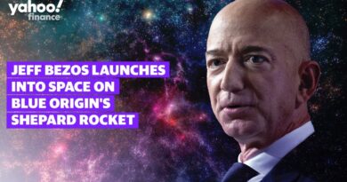 Jeff Bezos launches into space on Blue Origin’s New Shepard, liftoff at 9am ET