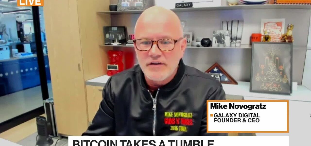 Galaxy’s Novogratz on Bitcoin’s Collapse, Recession Risks