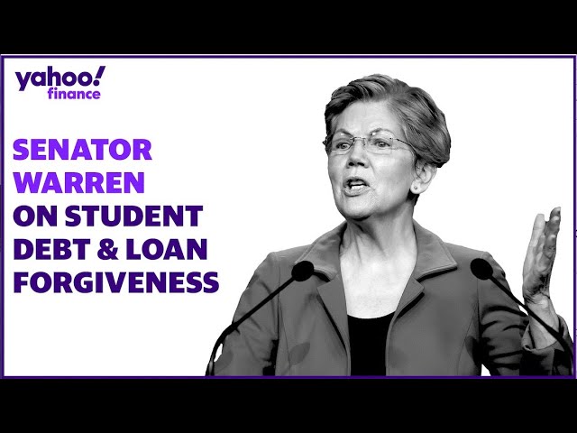 Senator Elizabeth Warren discusses student debt and loan forgiveness