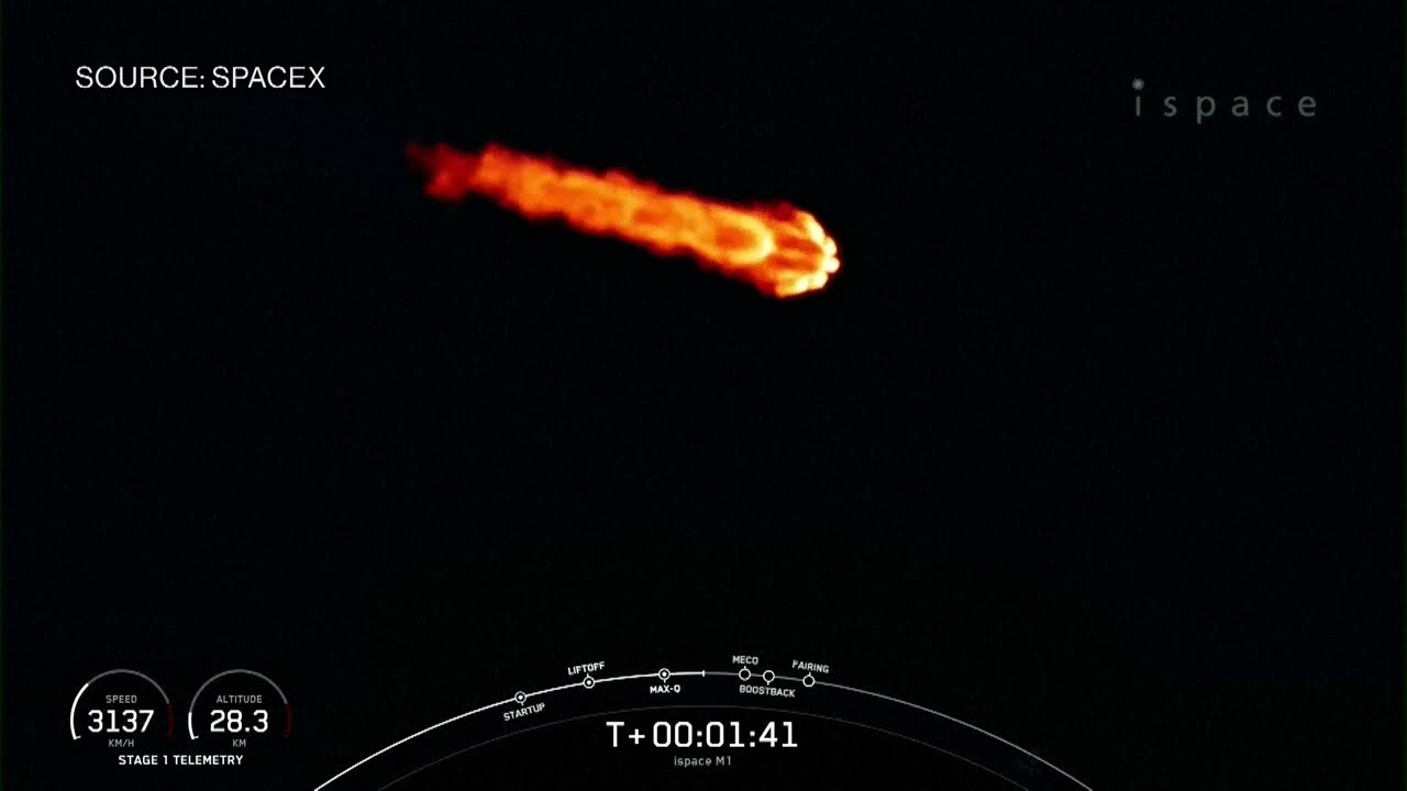 Spacex Sends Japanese Lunar Lander To The Moon