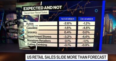 US Retail Sales Drop in December