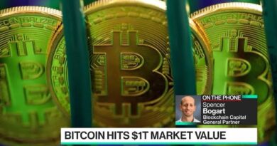 Bitcoin Hits  Trillion Market Value