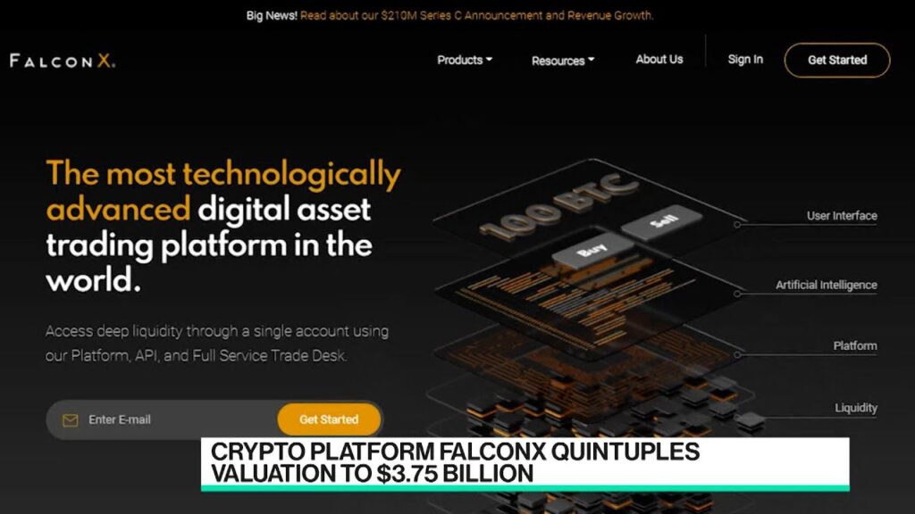 Crypto Platform FalconX Quintuples Valuation