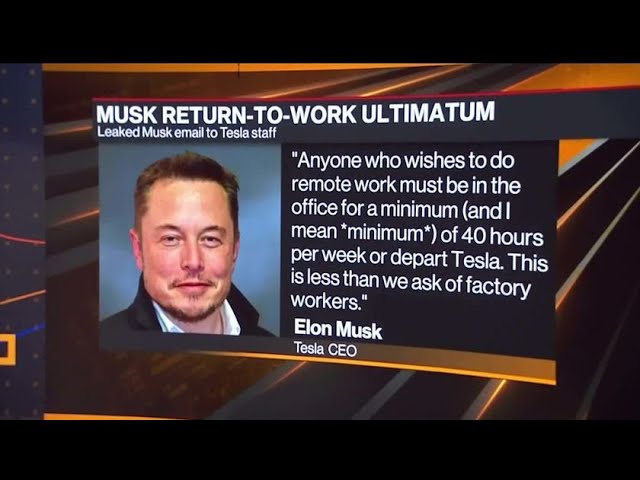 Elon Musk Tells Tesla Workers to Get Back to Office