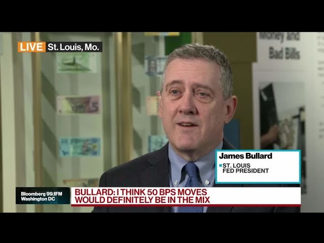 Fed’s Bullard on Rate-Hikes, Balance Sheet, Economy