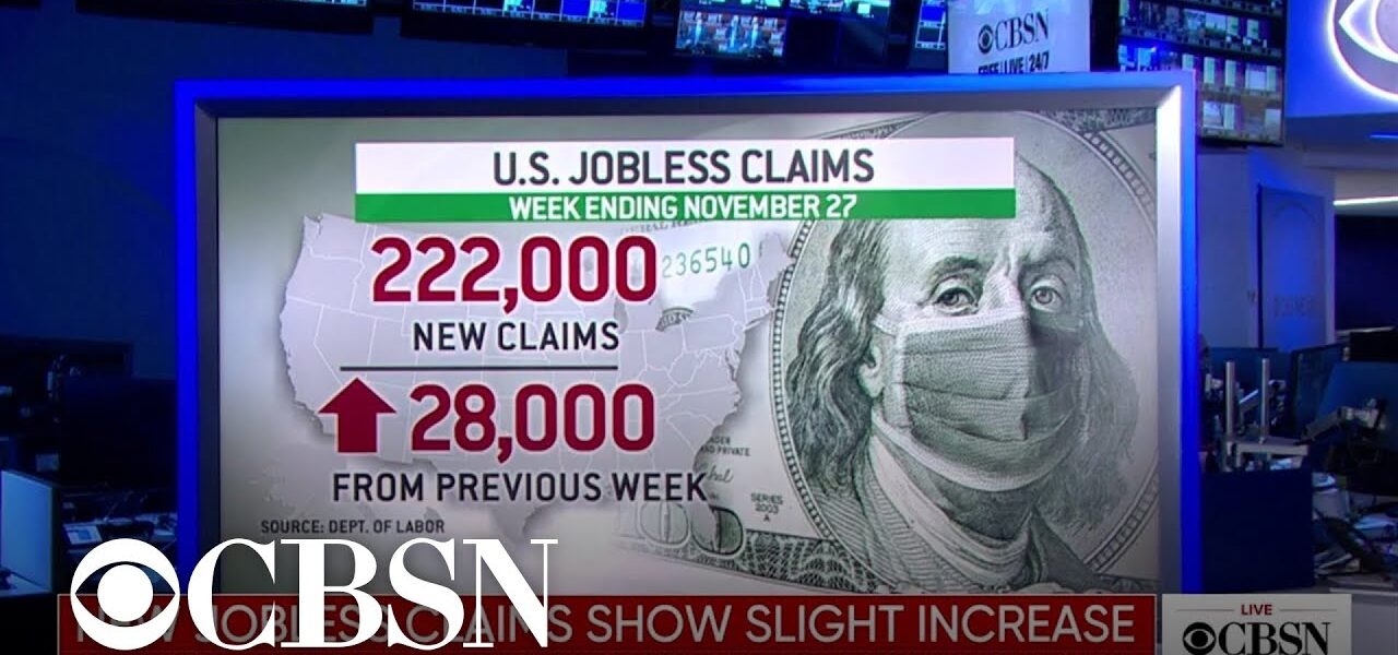 First-time unemployment claims up slightly for the first time since September