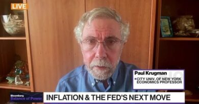 Krugman Sees No Need for Fed ‘Shock Therapy’ to Tame Inflation