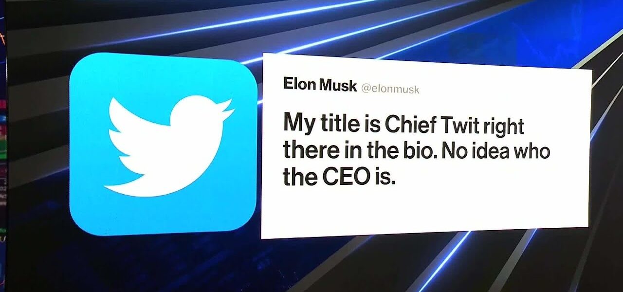 Musk Takes ‘Chief Twit’ Title at Twitter