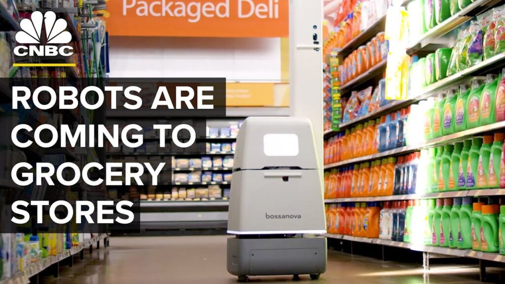 This Robot Stocks Grocery Store Shelves