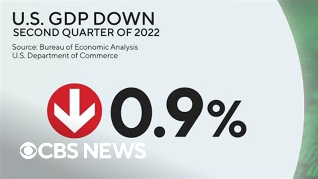 U.S. economy shrank as GDP fell 0.9% in second quarter of 2022