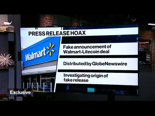 Walmart-Litecoin Pact Hoax Jolts Crypto Market