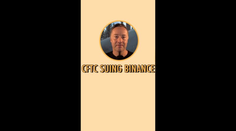 CFTC suing Binance