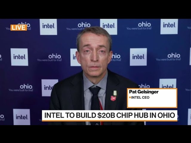 Intel CEO Gelsinger on ‘Massive’ New Hub, Chip Shortage