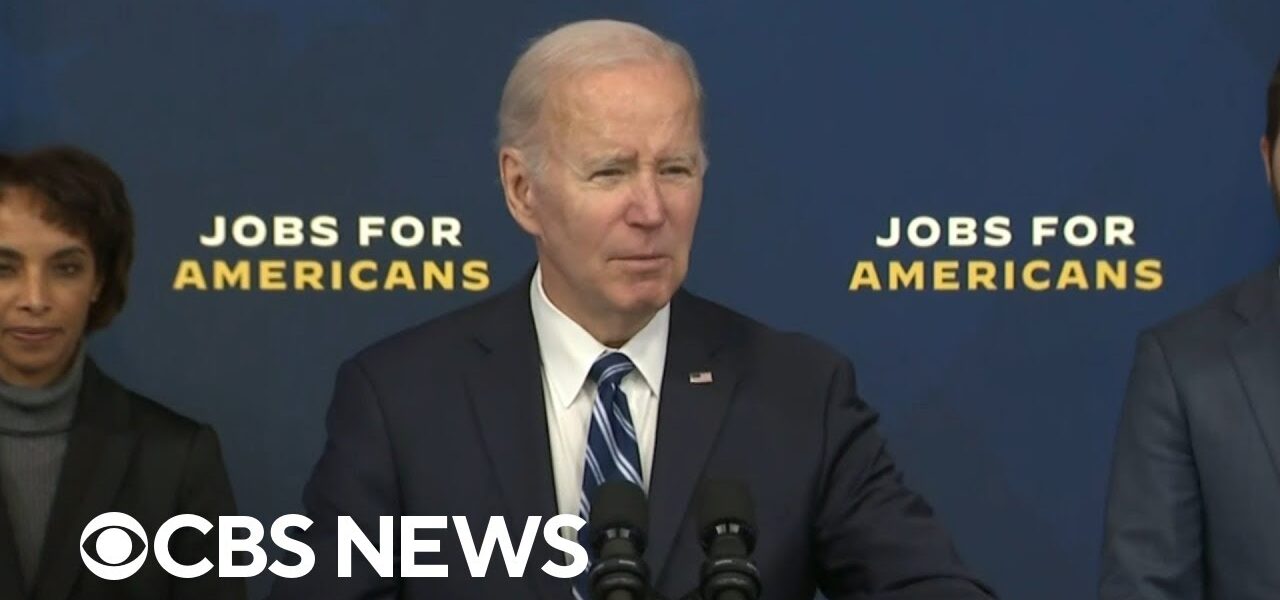 President Biden celebrates better-than-expected jobs report