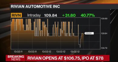 Rivian Opens at $106.75 With $93 Billion Market Value