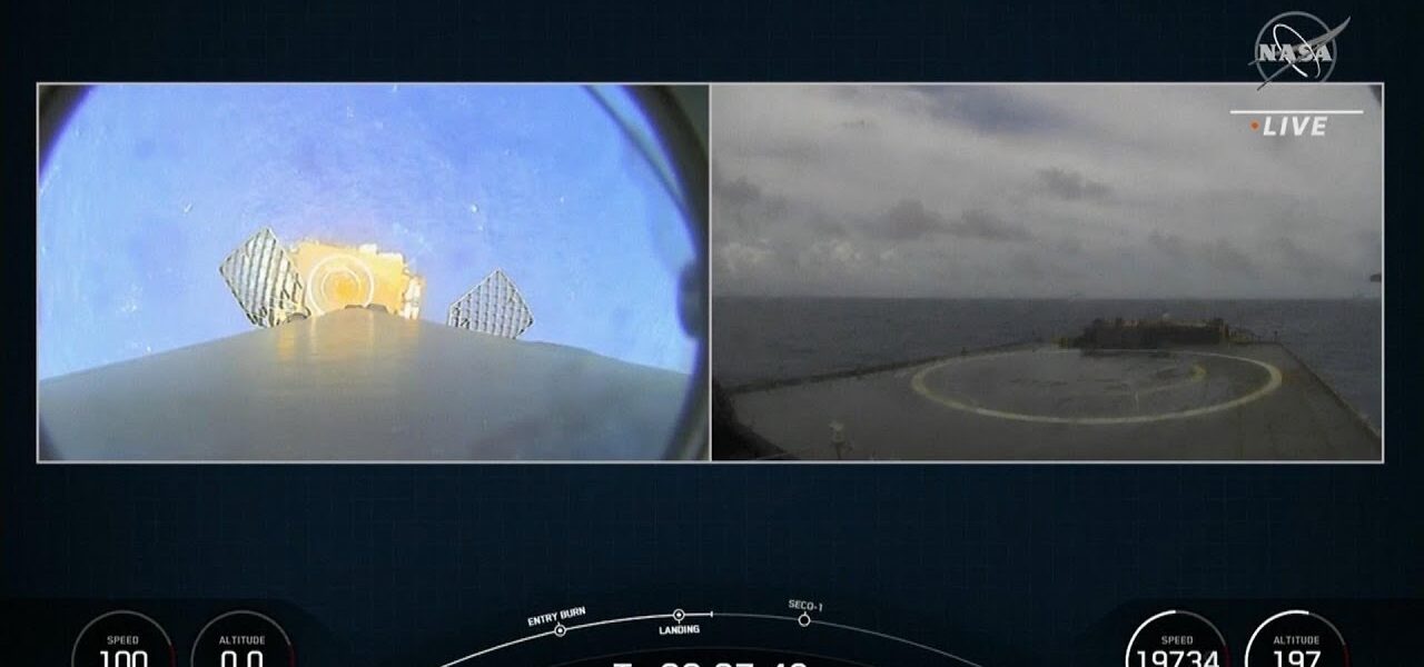 SpaceX Lands Falcon 9 Rocket on Drone Ship