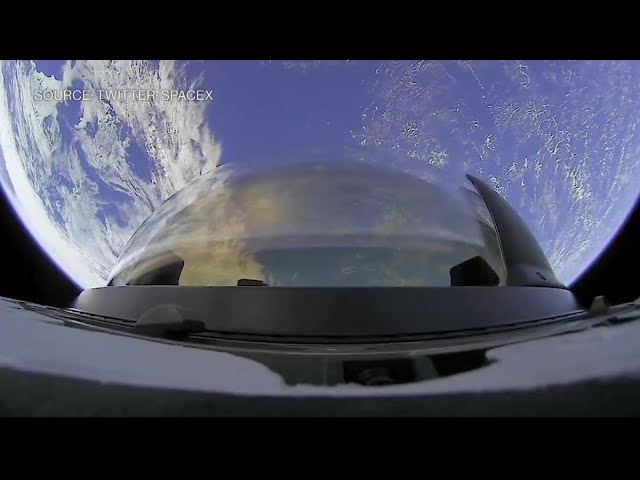 View of Earth From SpaceX Capsule