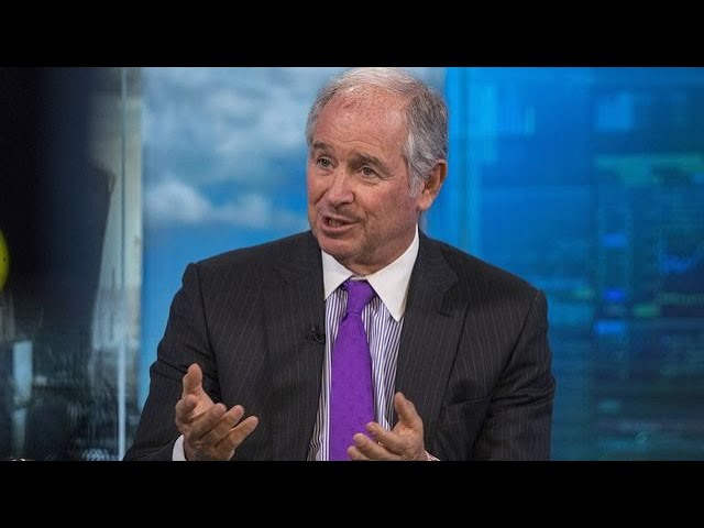 Blackstone’s Schwarzman on Economic Recovery, Banking Industry