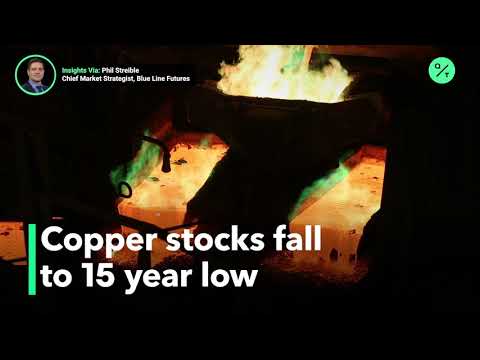 Copper stocks fall on supply and demand issue