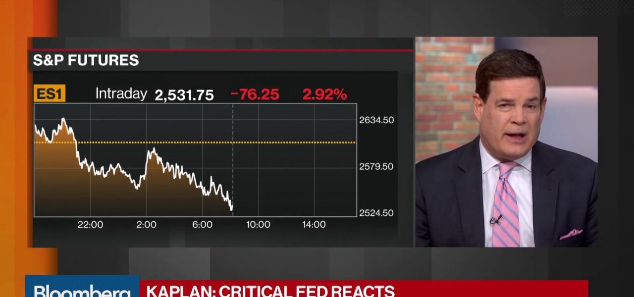 Fed’s Kaplan Expects Virus to Cause ‘Substantial Contraction’ in 2Q