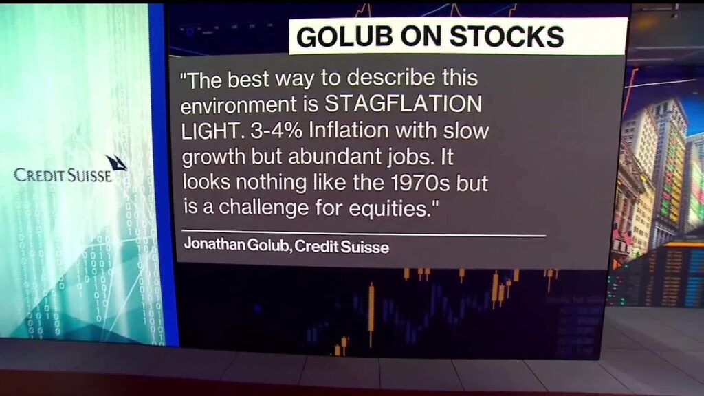 Golub: We’re in a Stagflation Light Environment