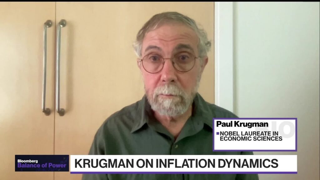 Krugman Says Markets’ Certainty on Inflation ‘Makes Me Nervous’