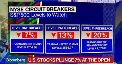 Stocks Fall 7% at Open Triggering Circuit Breakers