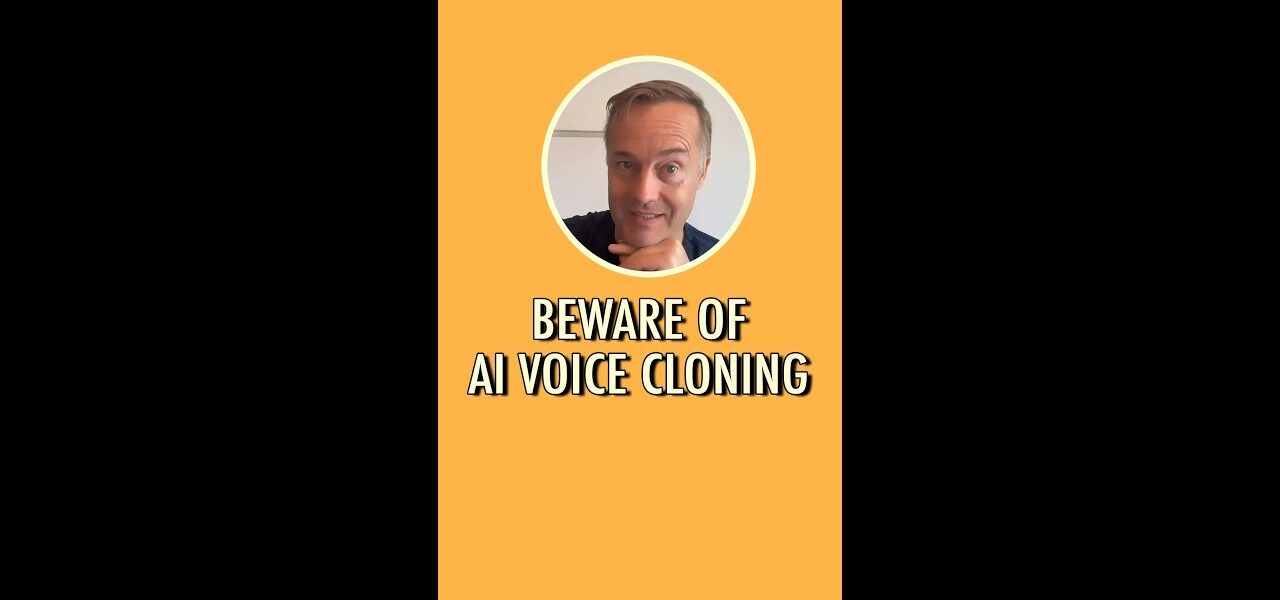 Beware of AI voice cloning