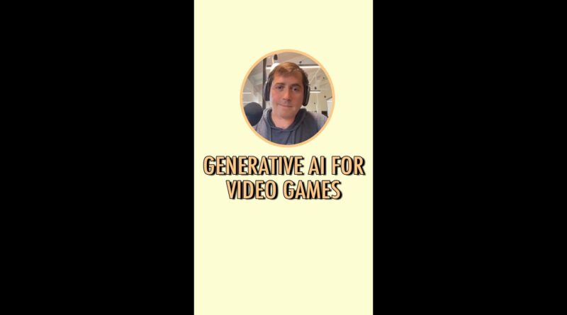 Generative AI for video games