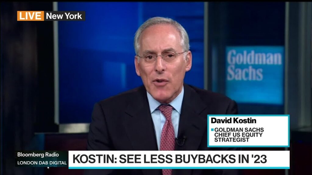 Goldman’s Kostin Expects Fewer Buybacks Next Year