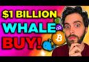 WHALE ALERT:  Billion Bitcoin REVEALED! PEPE is OVER!? (Crypto News)