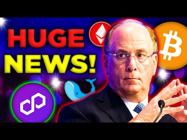 BlackRock CEO Larry Fink is a SECRET POLYGON CRYPTO WHALE! 🐳