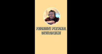 Prioritize personal development