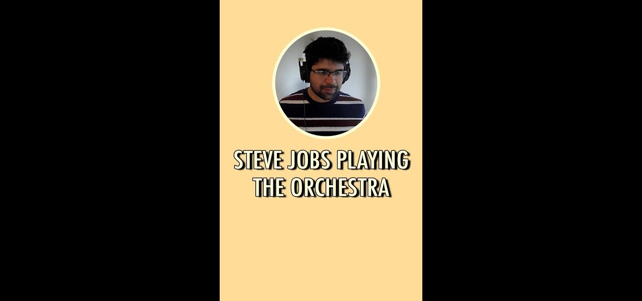 Steve Jobs playing the orchestra